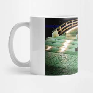 Island bridge with lights - Lefkada Mug